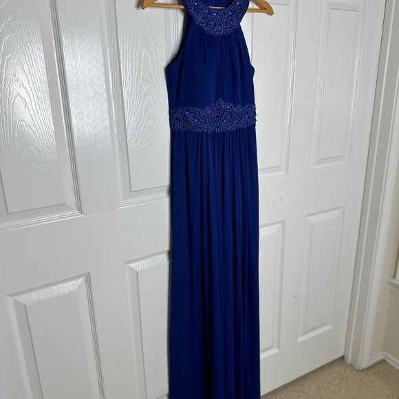 Women's One by Eight Royal Blue Halter Gown US Size 4 - Picture 12 of 15